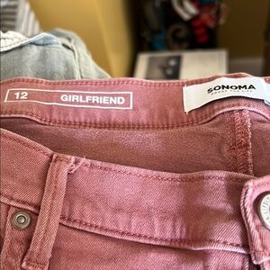 Sonoma Women's  Girlfriend Jeans 3 pairs